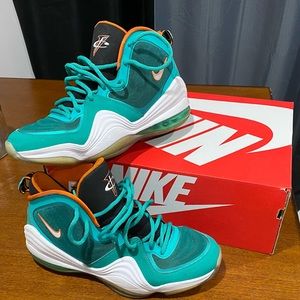 Nike Air Penny 5 Miami Dolphins shoes